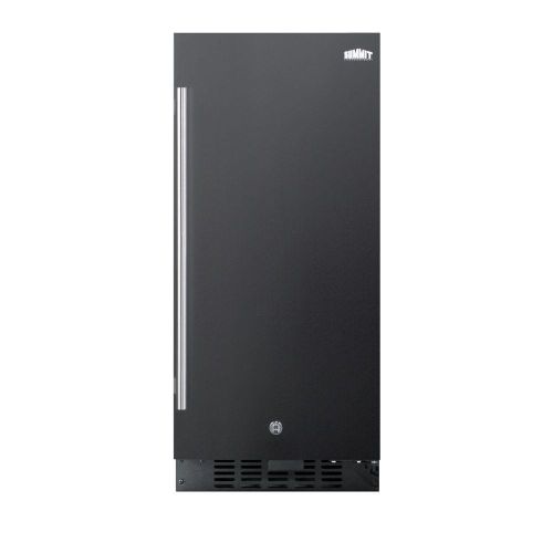 Summit Compact Refrigerator, 3.0 Cu Ft, Frost-Free Defrost, Black with Steel Handle
